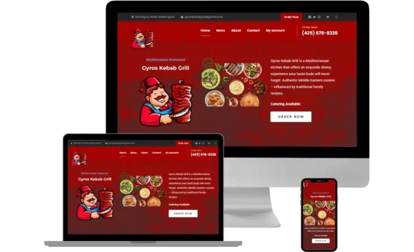 restaurant website design