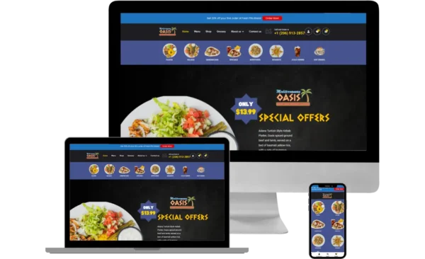 restaurant website design